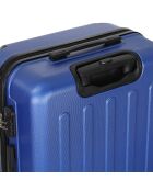 Voyager 75 cm longstay koffer met 4 dubbele wielen blauw