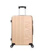 Valise Cabine 4 roues doubles Saturn 55 cm dorée
