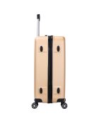 Valise Cabine 4 roues doubles Saturn 55 cm dorée