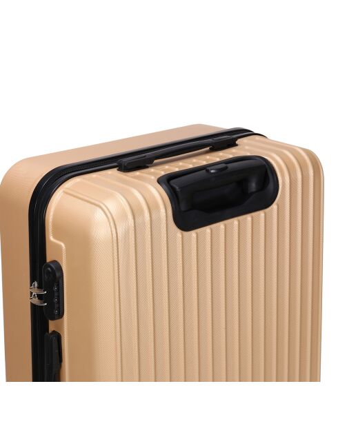 Saturn Cabin Koffer 4 dubbele wielen 55 cm goud