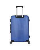 Saturn Medium Stay Koffer met 4 dubbele wielen 65 cm blauw