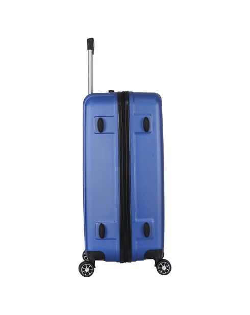 Saturn Medium Stay Koffer met 4 dubbele wielen 65 cm blauw