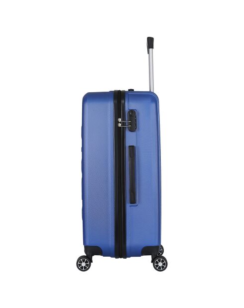 Saturn Medium Stay Koffer met 4 dubbele wielen 65 cm blauw