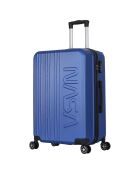 Saturn Medium Stay Koffer met 4 dubbele wielen 65 cm blauw