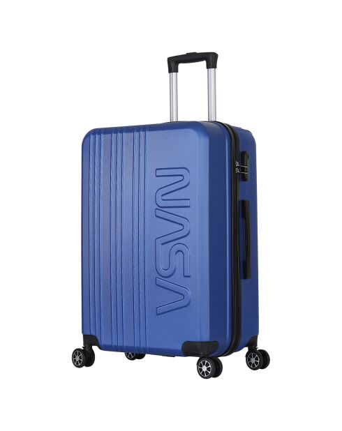 Saturn Medium Stay Koffer met 4 dubbele wielen 65 cm blauw