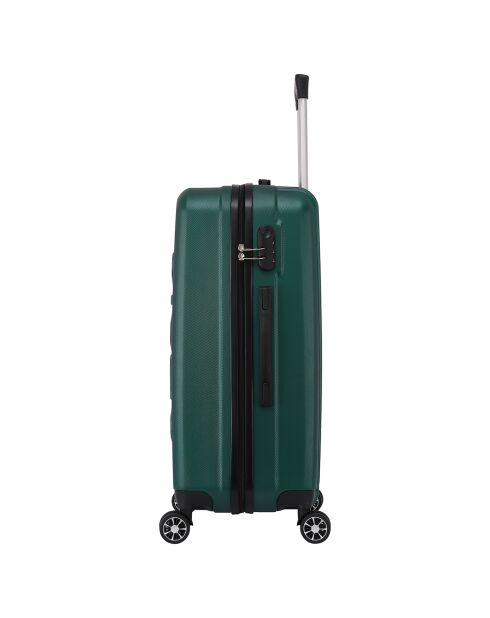 Saturn Medium Stay Koffer met 4 dubbele wielen 65 cm kakigroen