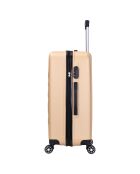 2 gouden dubbele koffers met 4 wielen Saturn 65/75 cm