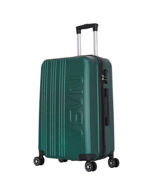 2 Valises 4 roues doubles Saturn 55/75 cm vert kaki
