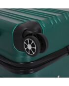 2 Valises 4 roues doubles Saturn 55/75 cm vert kaki