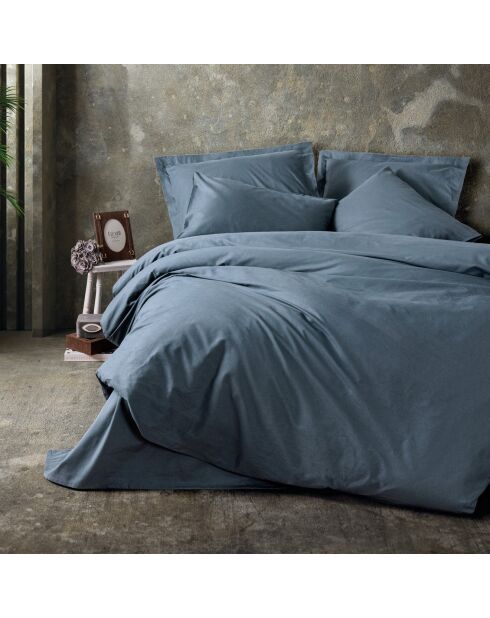 Set copripiumino in tinta unita antracite