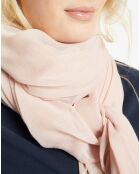 Foulard Doucette vieux rose - 90x180 cm