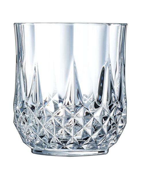 Service de verres Longchamp transparent - 24 pièces