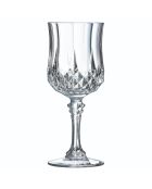 Service de verres Longchamp transparent - 24 pièces