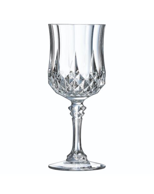 Service de verres Longchamp transparent - 24 pièces
