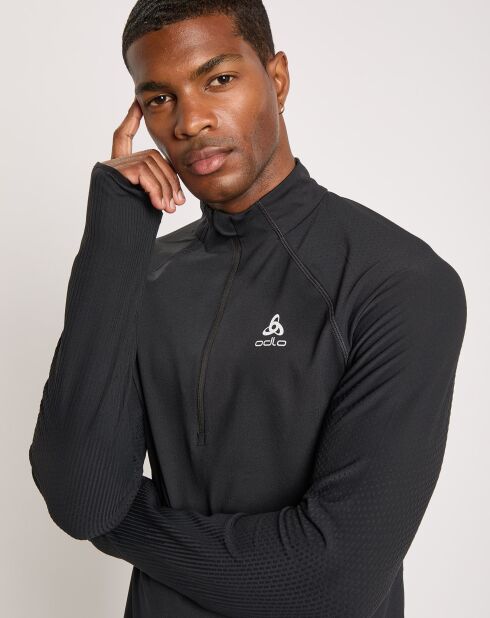 Pull de running 1/2 zip Zeroweight noir