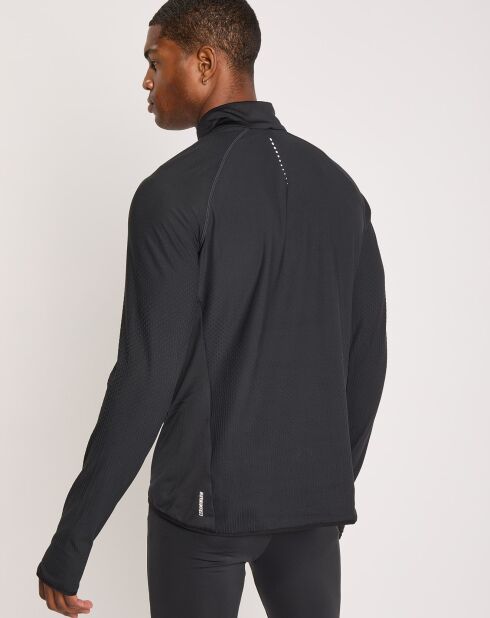 Pull de running 1/2 zip Zeroweight noir