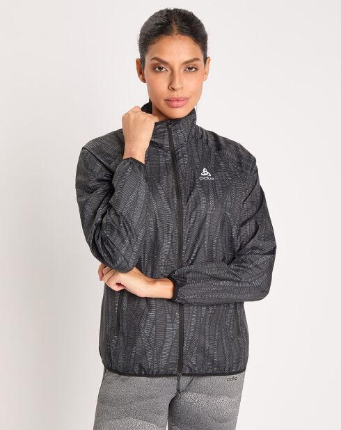 Veste de running Essentials Light imprimée noire
