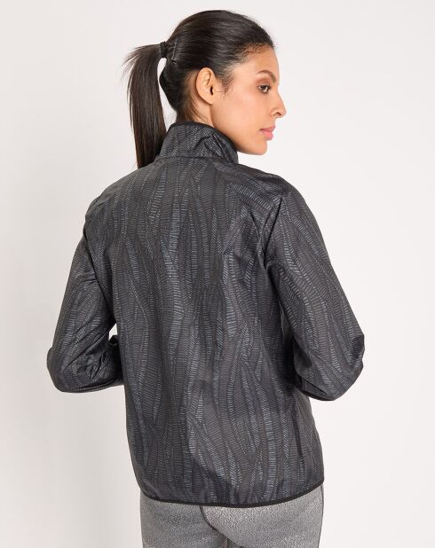 Veste de running Essentials Light imprimée noire