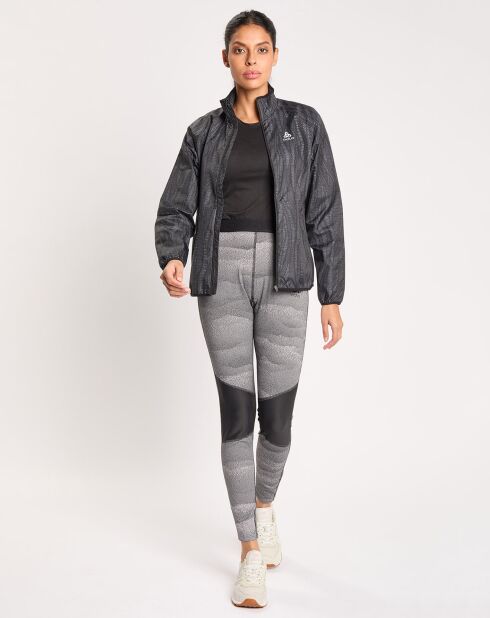 Veste de running Essentials Light imprimée noire
