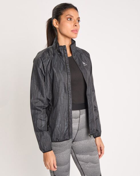 Veste de running Essentials Light imprimée noire