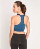 Brassière de sport Seamless Medium bleu aile sarcelle