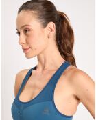 Brassière de sport Seamless Medium bleu aile sarcelle