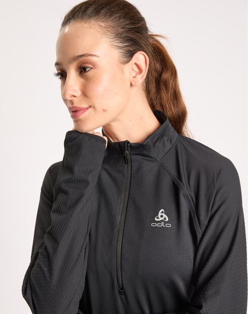 Pull de running 1/2 zip Zeroweight noir