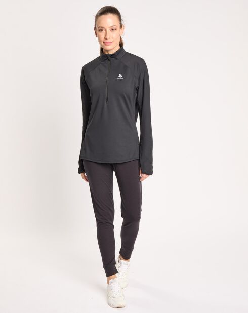 Pull de running 1/2 zip Zeroweight noir