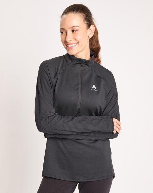 Pull de running 1/2 zip Zeroweight noir