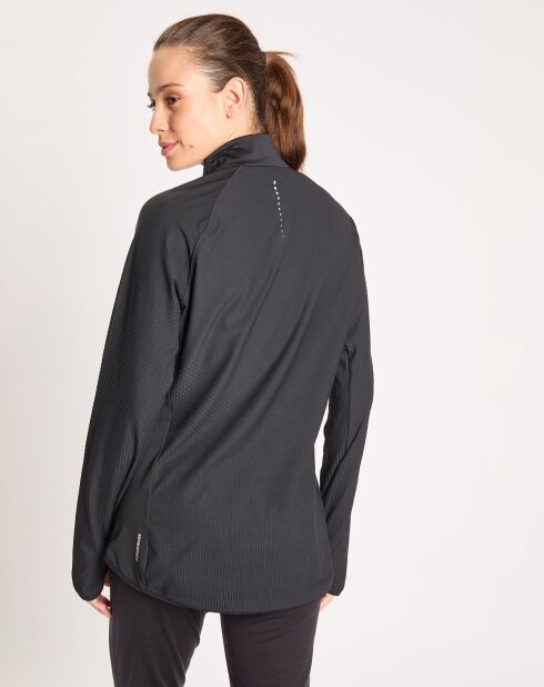 Pull de running 1/2 zip Zeroweight noir
