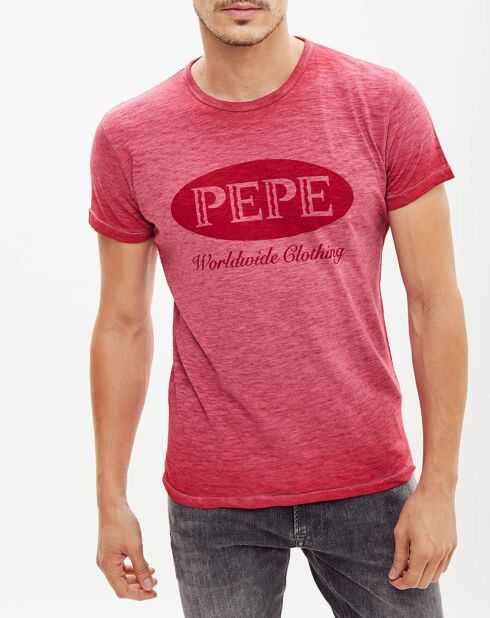 T-Shirt chiné Logo Archive rouge