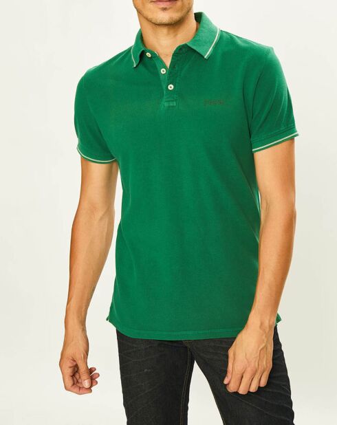 Polo piqué vert