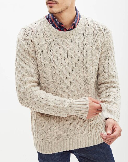 Pull en Laine mélangée Steve beige