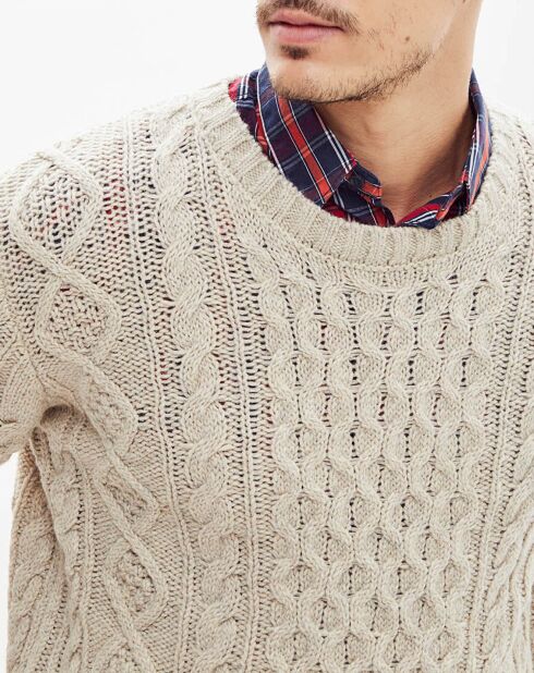 Pull en Laine mélangée Steve beige