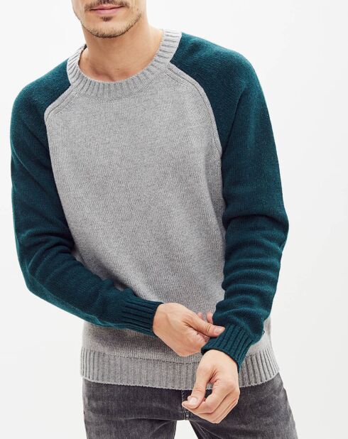 Pull en Laine mélangée Sunrise Bic gris/vert