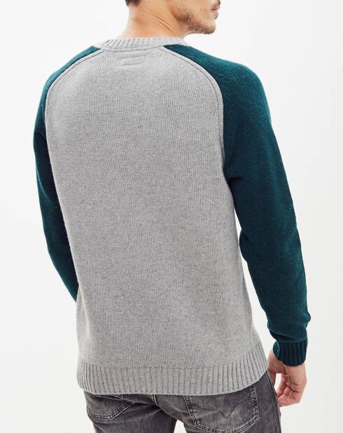 Pull en Laine mélangée Sunrise Bic gris/vert