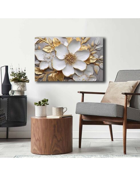 Peinture décorative sur toile Fleurs - 45x70 cm
