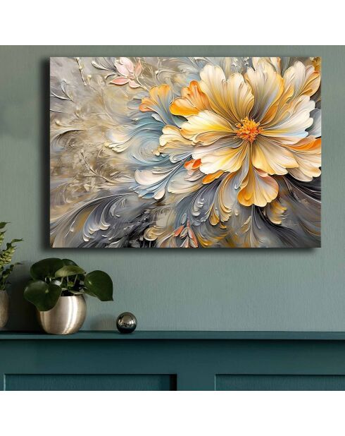 Peinture décorative sur toile Fleurs - 70x100 cm