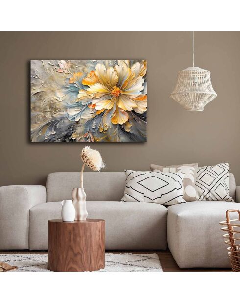 Peinture décorative sur toile Fleurs - 70x100 cm