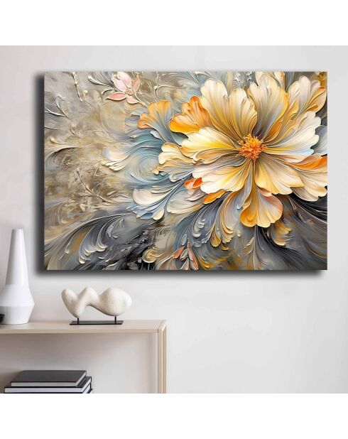 Peinture décorative sur toile Fleurs - 70x100 cm