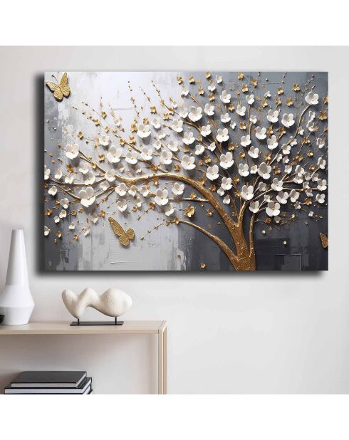 Peinture décorative sur toile Arbre - 70x100 cm