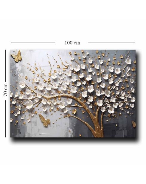 Peinture décorative sur toile Arbre - 70x100 cm