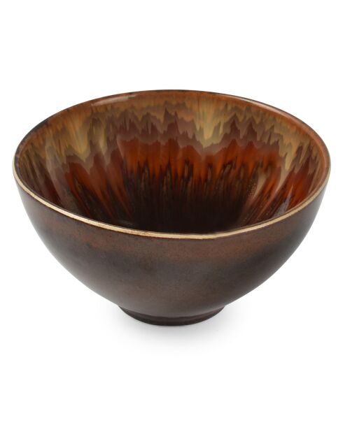 4 Bols en Porcelaine Moyo brun - 57 cl