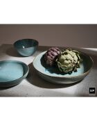 4 Assiettes creuses Mielo bleu/vert - D.21 cm