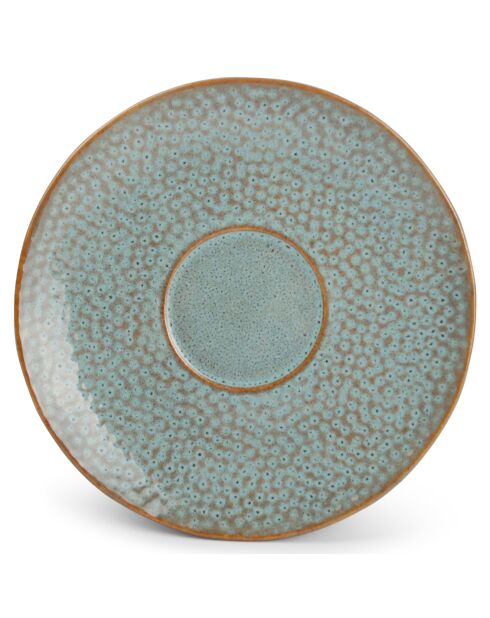 4 Tasses à café et soucoupes Mielo bleu/vert - 20 cl