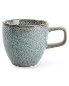 4 Tasses à café et soucoupes Mielo bleu/vert - 20 cl
