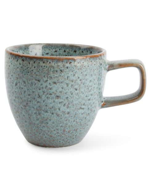 4 Tasses à café et soucoupes Mielo bleu/vert - 20 cl