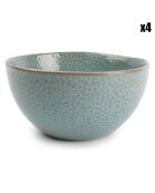 4 Bols Mielo bleu/vert - D.15 cm