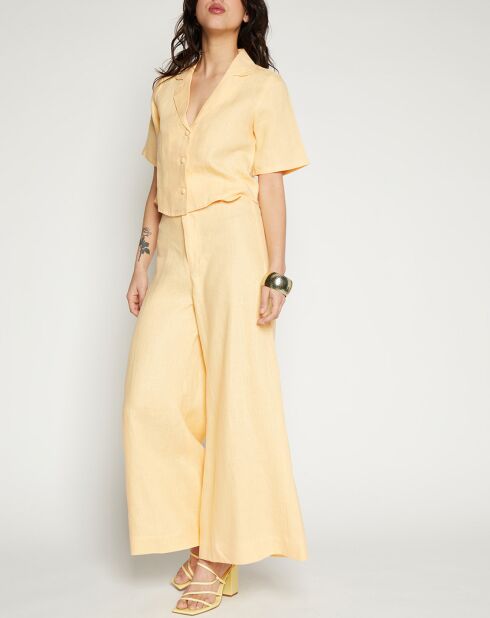 Pantalon Rose Wide orange clair