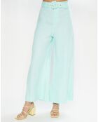 Pantalon Rose Wide vert d'eau